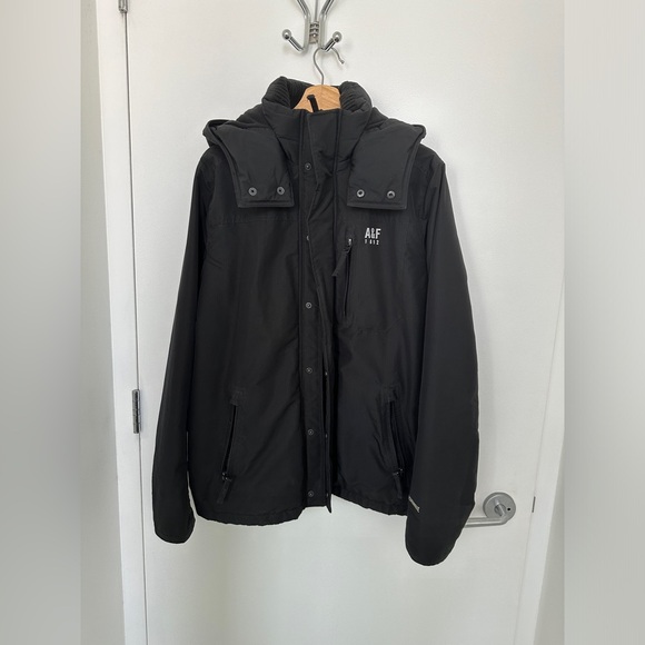 Abercrombie & Fitch Black All-Season Weather Warrior Hooded Jacket - Picture 2 of 5